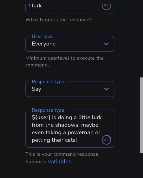 Lurk command saying the wrong name by ApprehensiveHeron462
