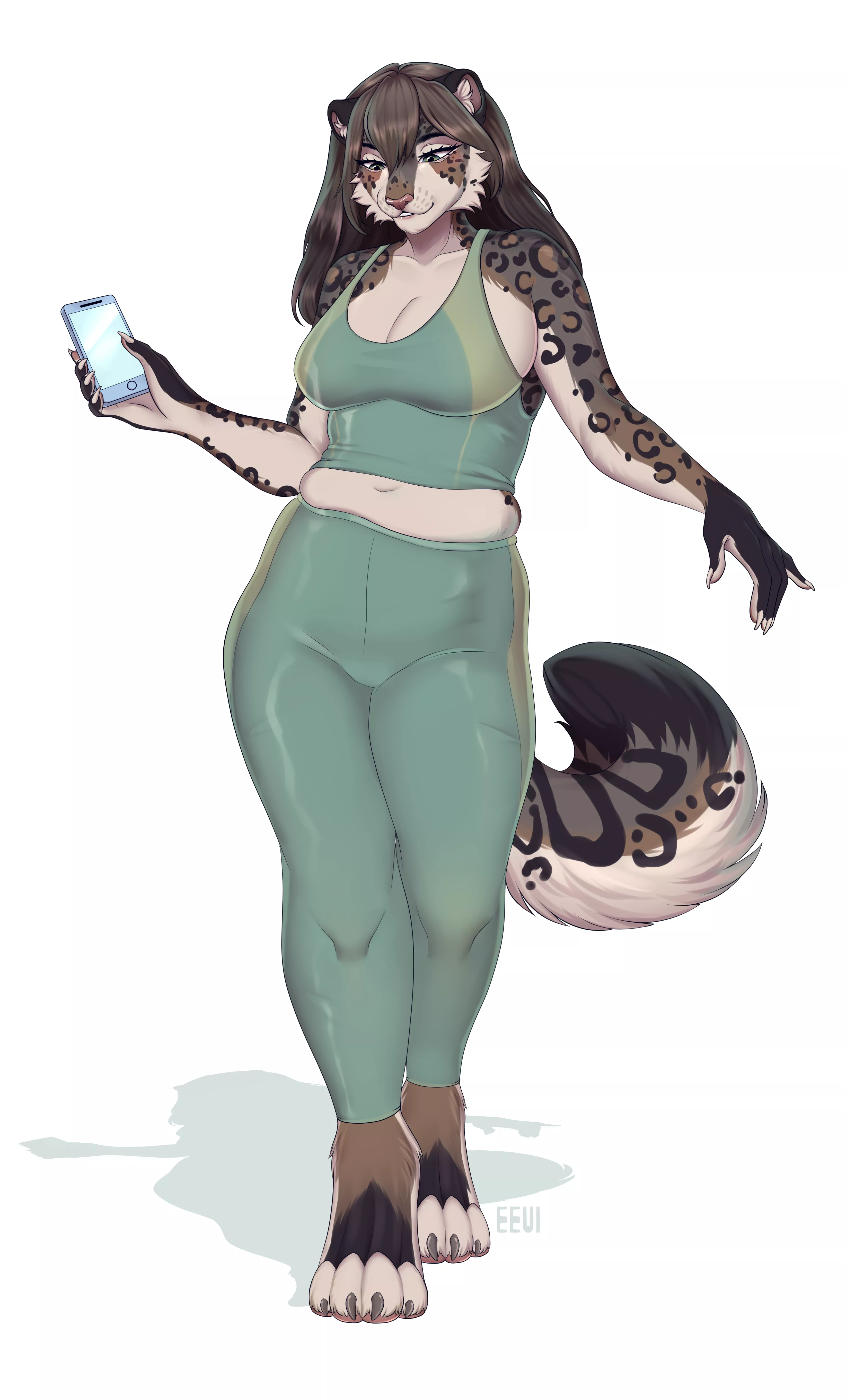 My OS Maria, the sick snow leopard, I published this drawing on my FA account earlier - CreativeEvil (you can find it here) posted by eevi_art