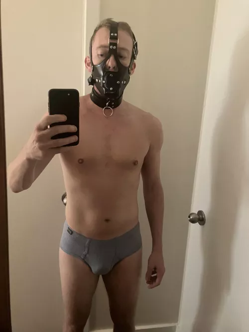 Practicing the penis gag to please my future mistress by Hockeyhero043