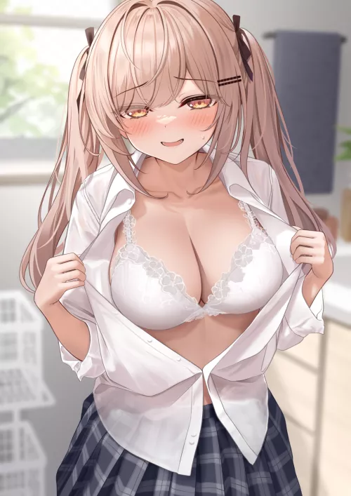 Showing her boobs [Artist's Original] by xSaviour_N