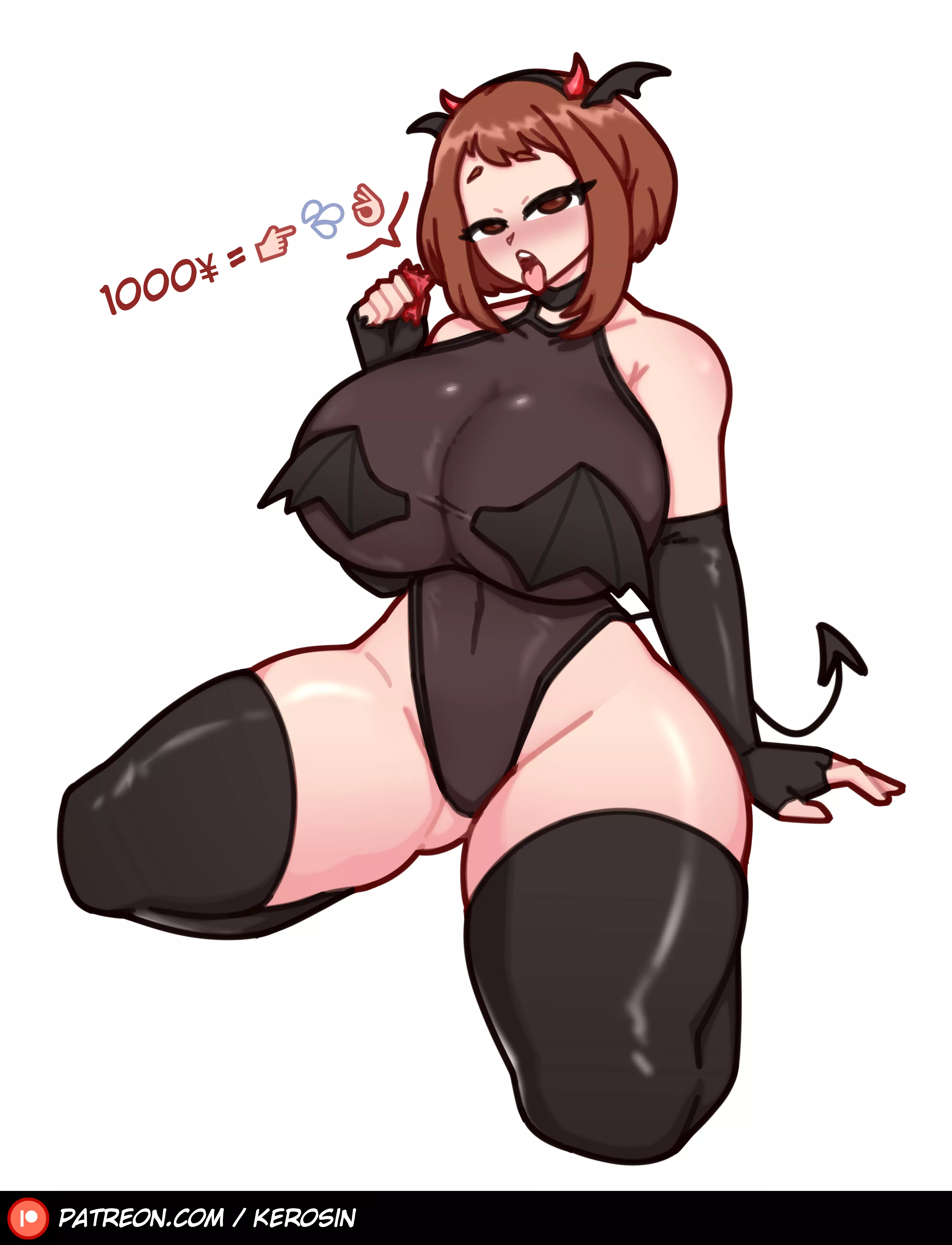 Succubus Ochaco Uraraka 🦇❣️ [Kero-Sin] posted by KeroBread