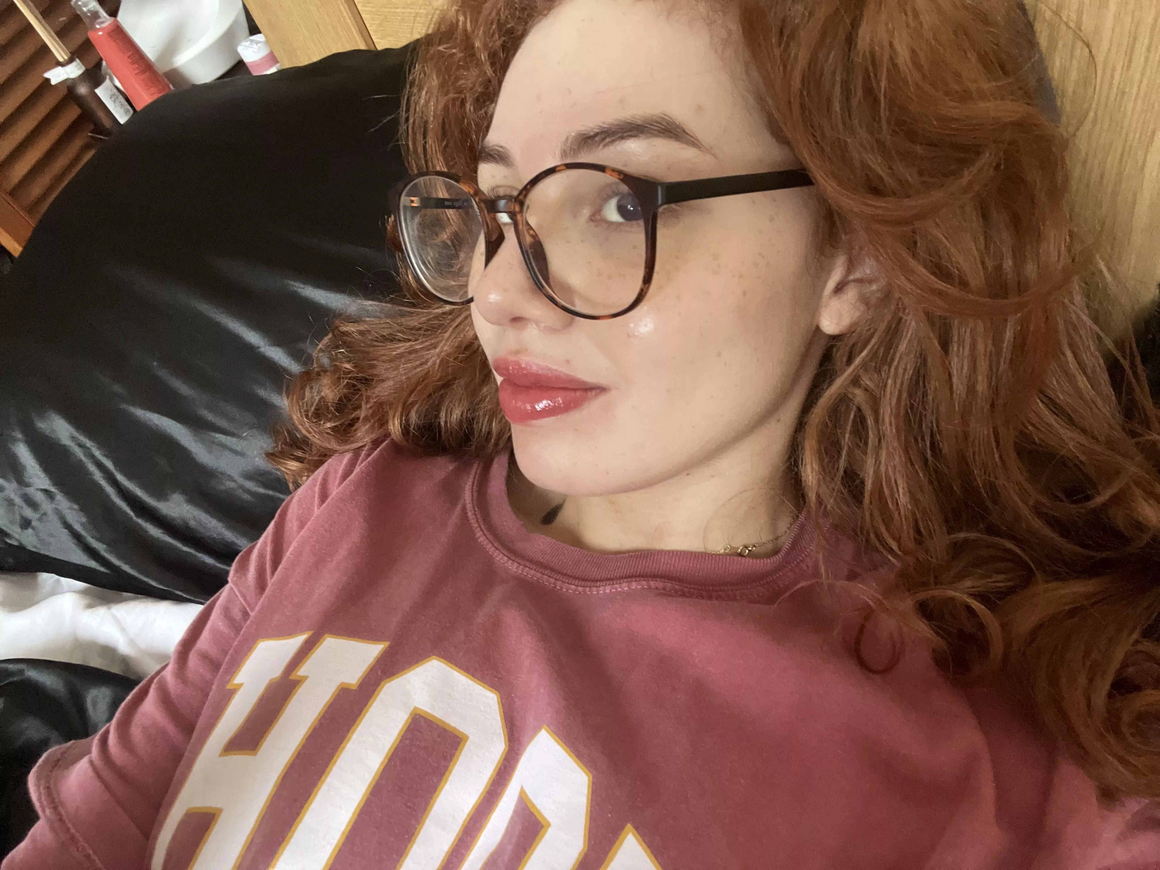 The glasses stay on at all times posted by redheadrosethorns