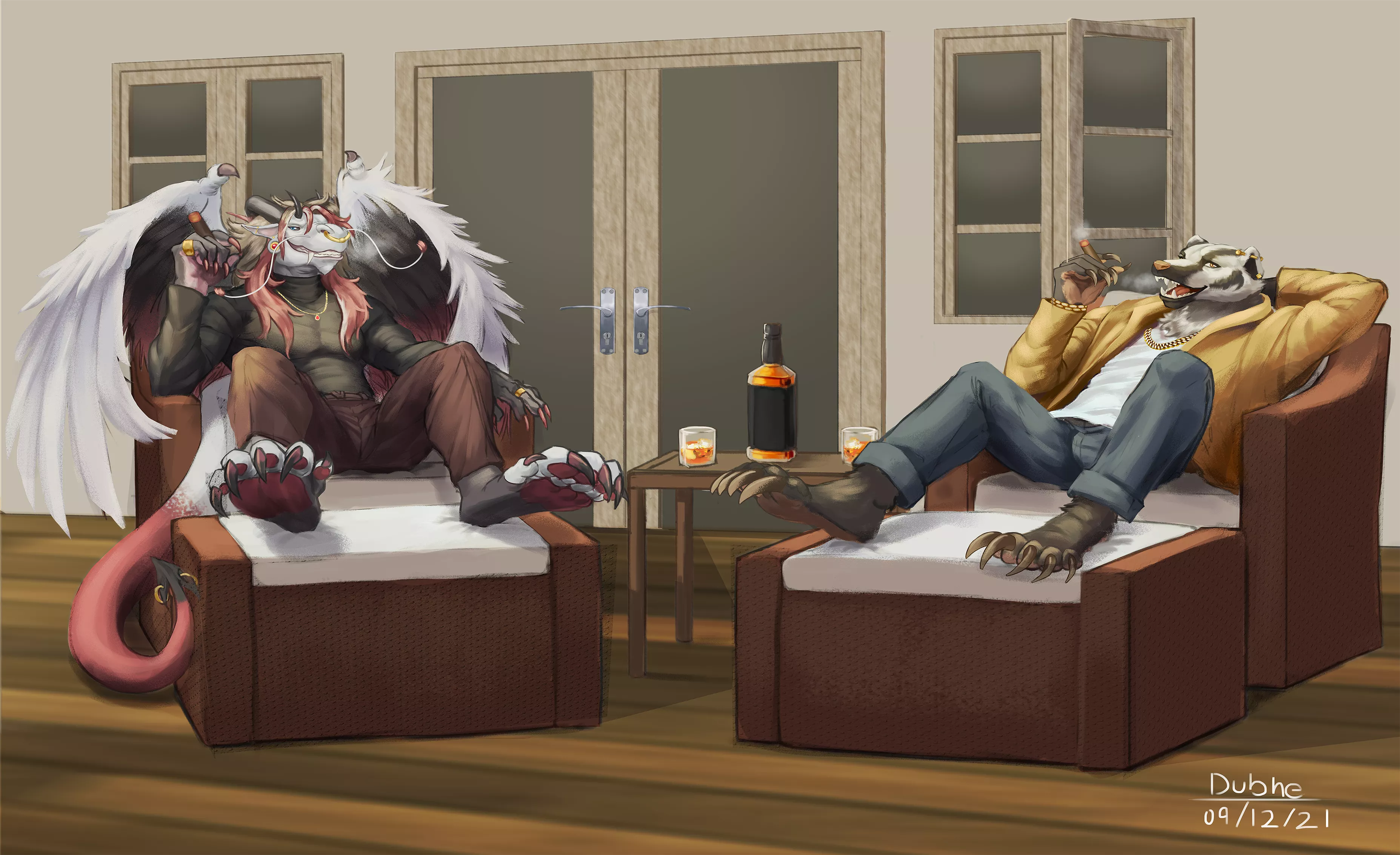 What do you think these two fellas are talking about? posted by SantLukeArts