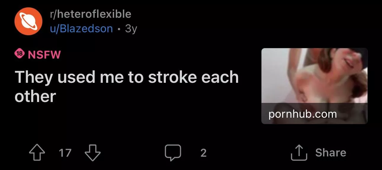 where do i find more guys stroking off other guys with fat titties? posted by grandbob69