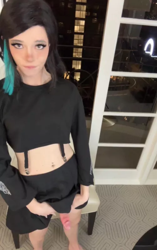 Anyone else appreciate a little head peaking out the skirt? 🥰😈 by PuppyGirlX3