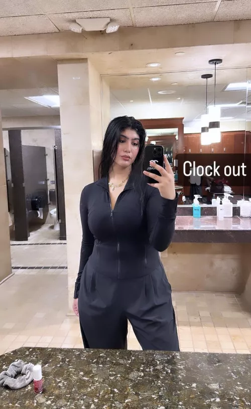 Busty in black by anonymous123456_