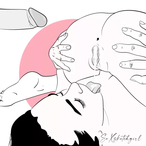 Eating Creampie (by Sexsketchgirl) by New-Sexsketchgirl