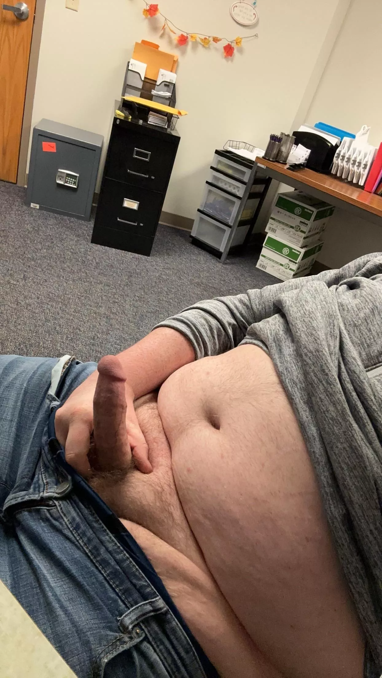 I love getting my cock out at work with the thought of getting caught 😏 posted by chubbycuriousdude