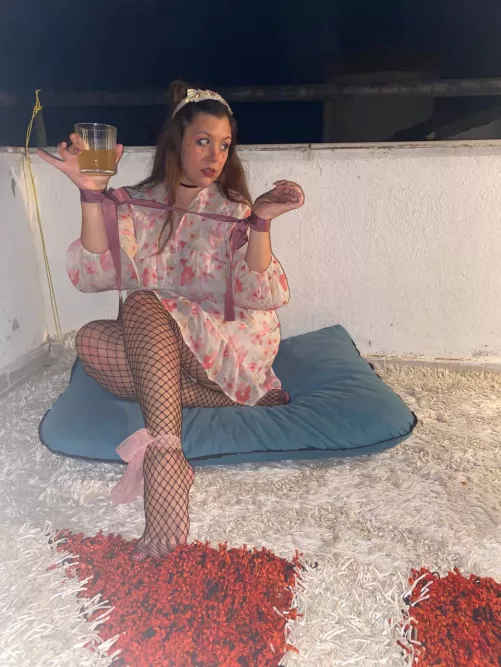 i love to wear fishnets by neon__goddess