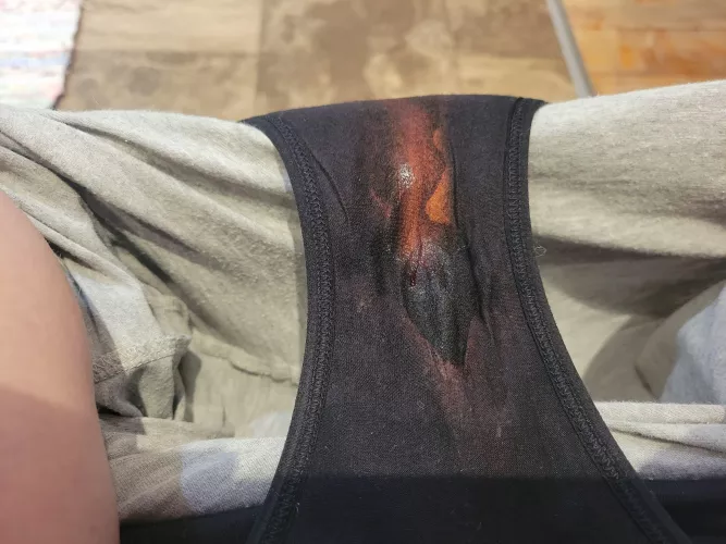 Just started my period. This is a full day wear in my already stained period panties. by ZoraMaySilver