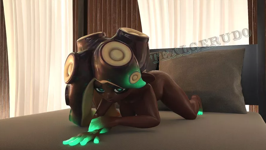 Marina in privacy [TealGerudo] [OC] by ASharkMadeOfTeal