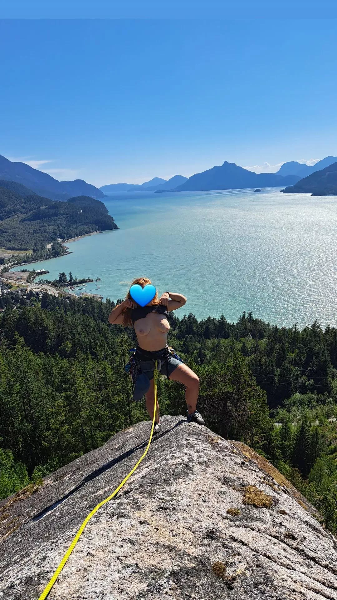 Topless Top-out posted by KinkyClimber1