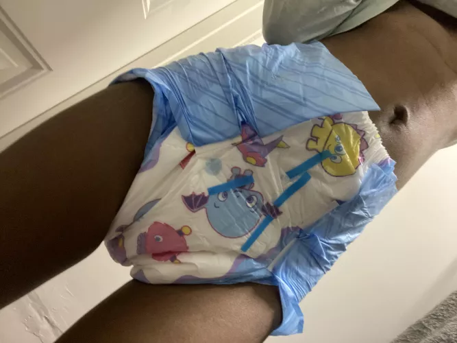 Wearing Diapers is like sitting on a cloud ☁️, so soft & warm 😊 by LittleLunari