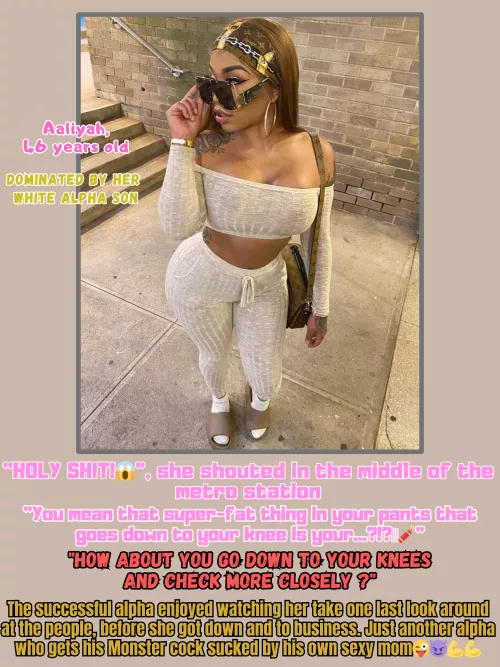 White alpha and his dark skinned mother by Worth_Ad21