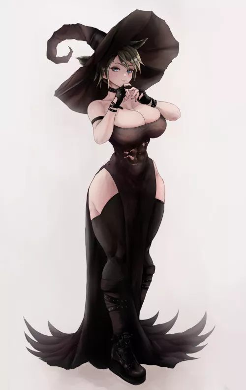 Witch Muscle mommy by Lord_Magnuss