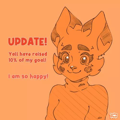 Y'all have raised 10% of my moving out goal, I can't thank you all enough! by luvo_pop