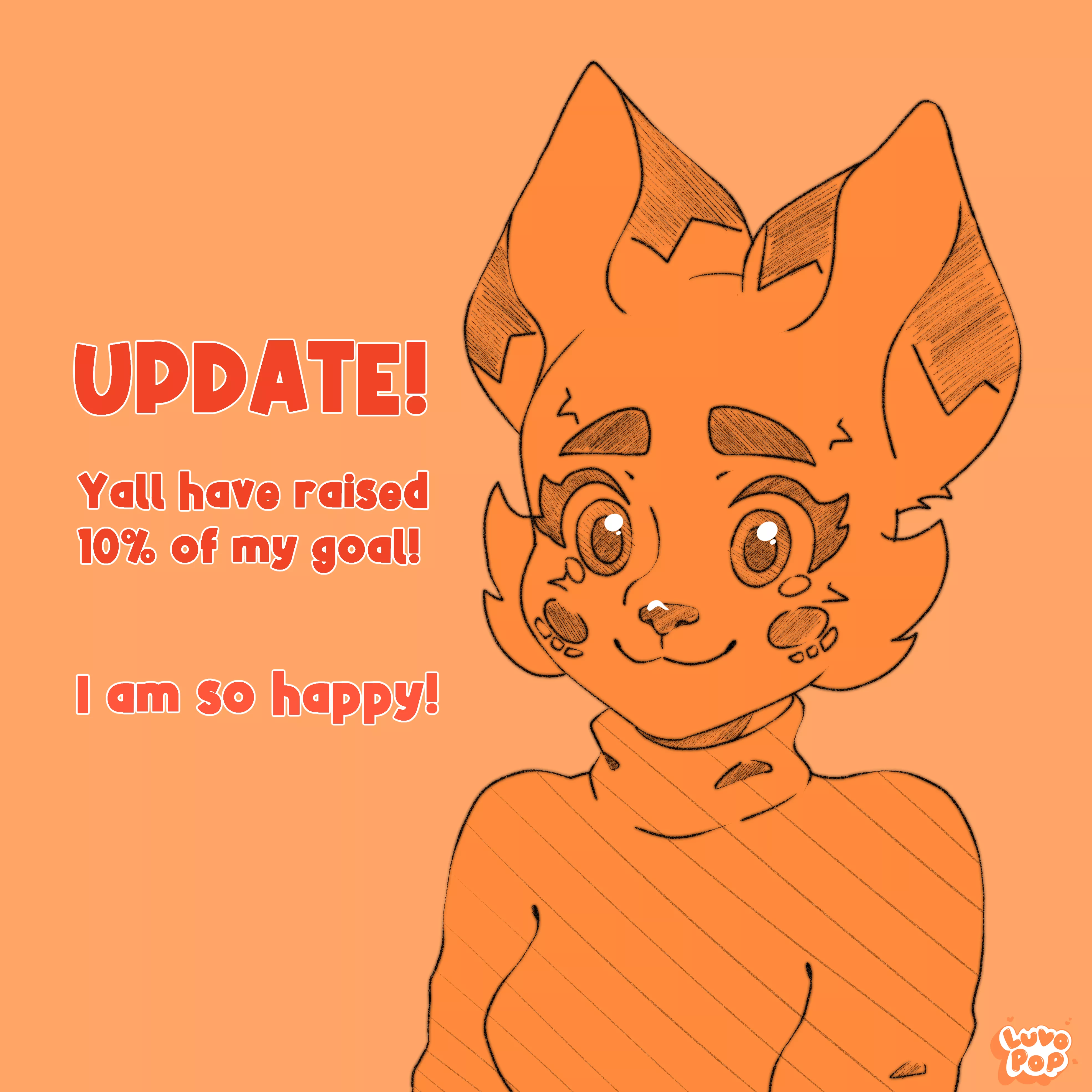 Y'all have raised 10% of my moving out goal, I can't thank you all enough! posted by luvo_pop