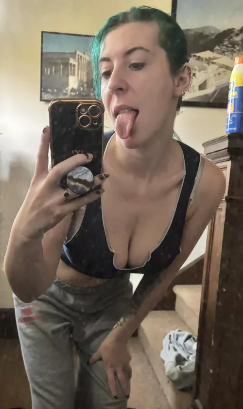 Bent over cleavage by sirenskiss3