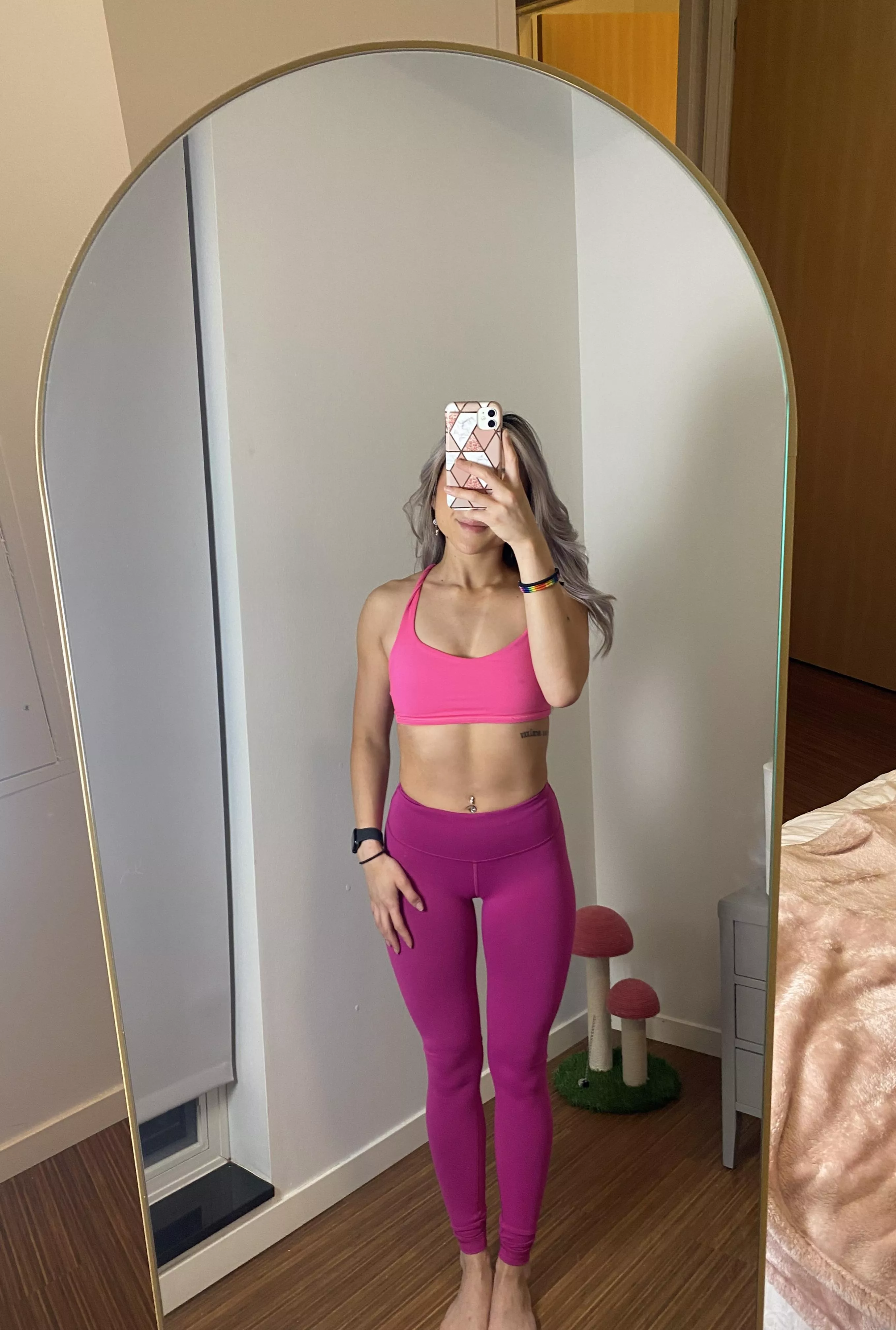 Do you approve of these hot pink leggings on me? posted by EllieBunnieXO