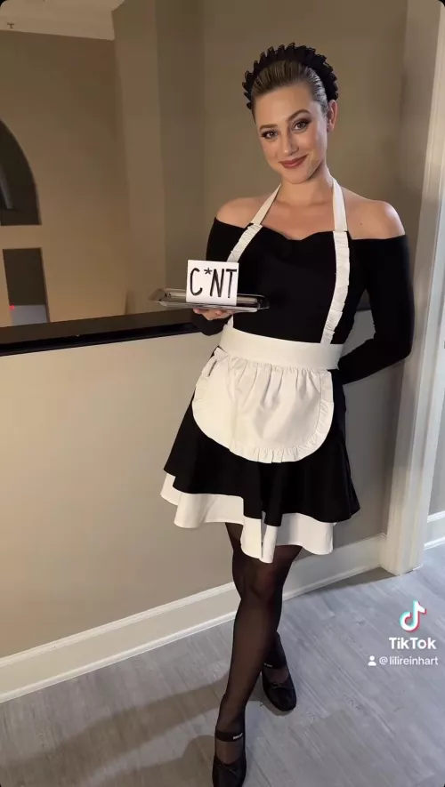 Lili Reinhart as your maid by Arceoo