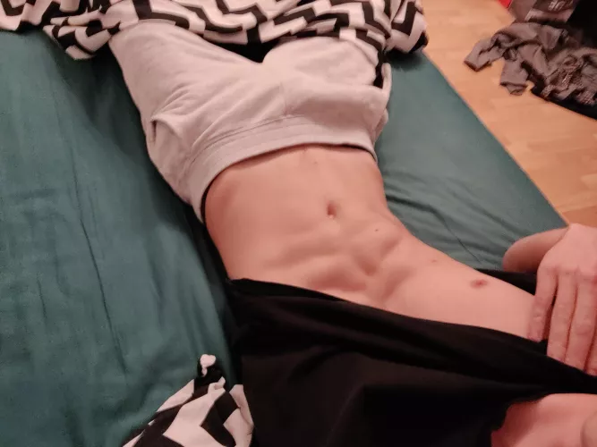 [M23] grey sweatpants season 👀 by i_wont_nut_but_edgel