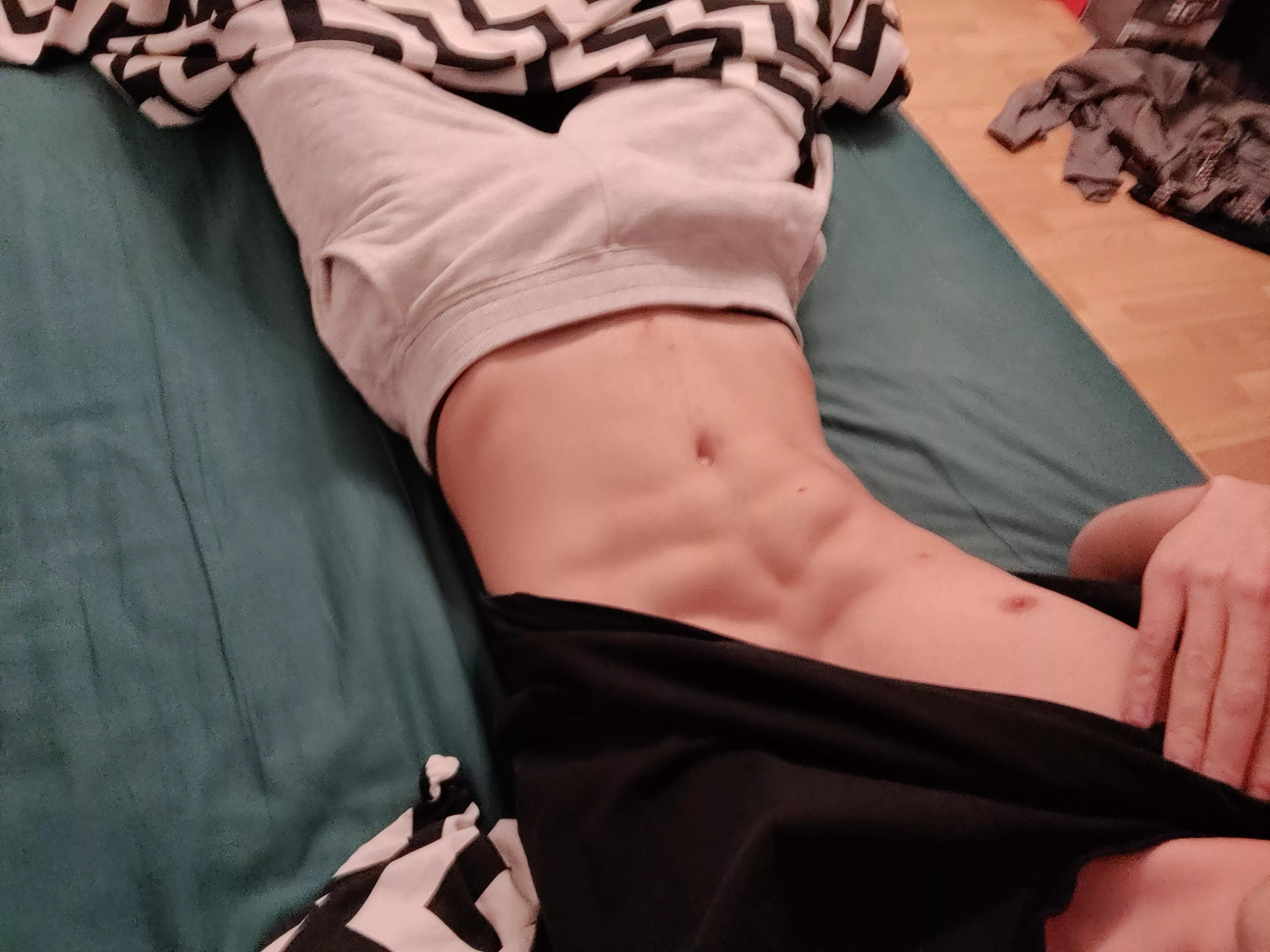 [M23] grey sweatpants season 👀 posted by i_wont_nut_but_edgel