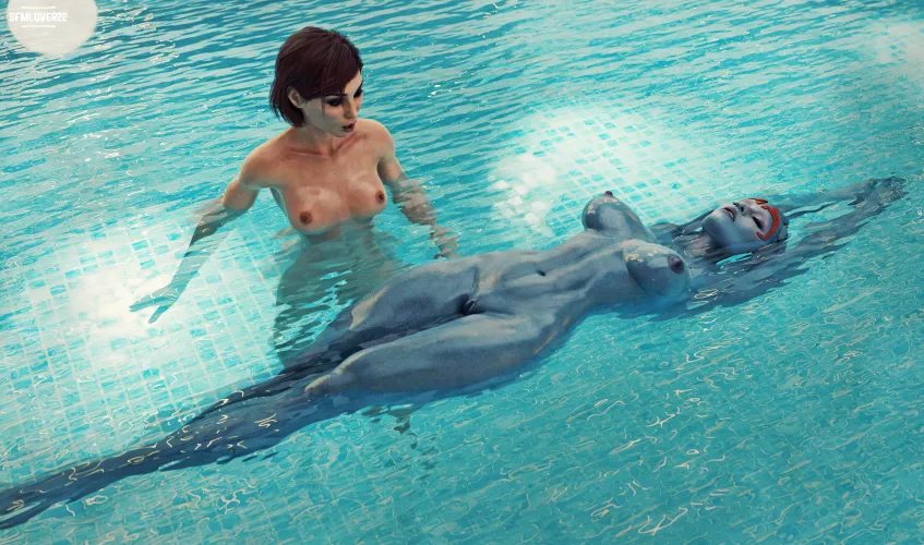 Samara and Shepard (Sfmlover22) by Kuro-Oji