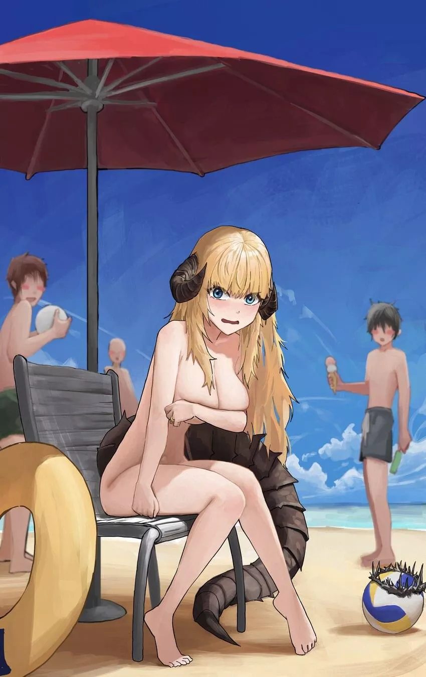 She was told it was a nudist beach (it wasn’t) posted by black-winter-