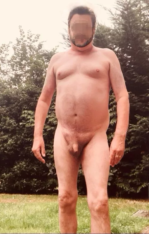 Up and about early taking a morning wander in the garden. Hope next door weren’t watching, it’s a bit chilly today! 😀 by Powerful-Wait-6274