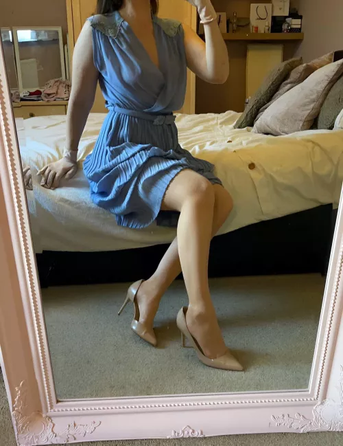 Vintage nude pointed heels by pandora0405