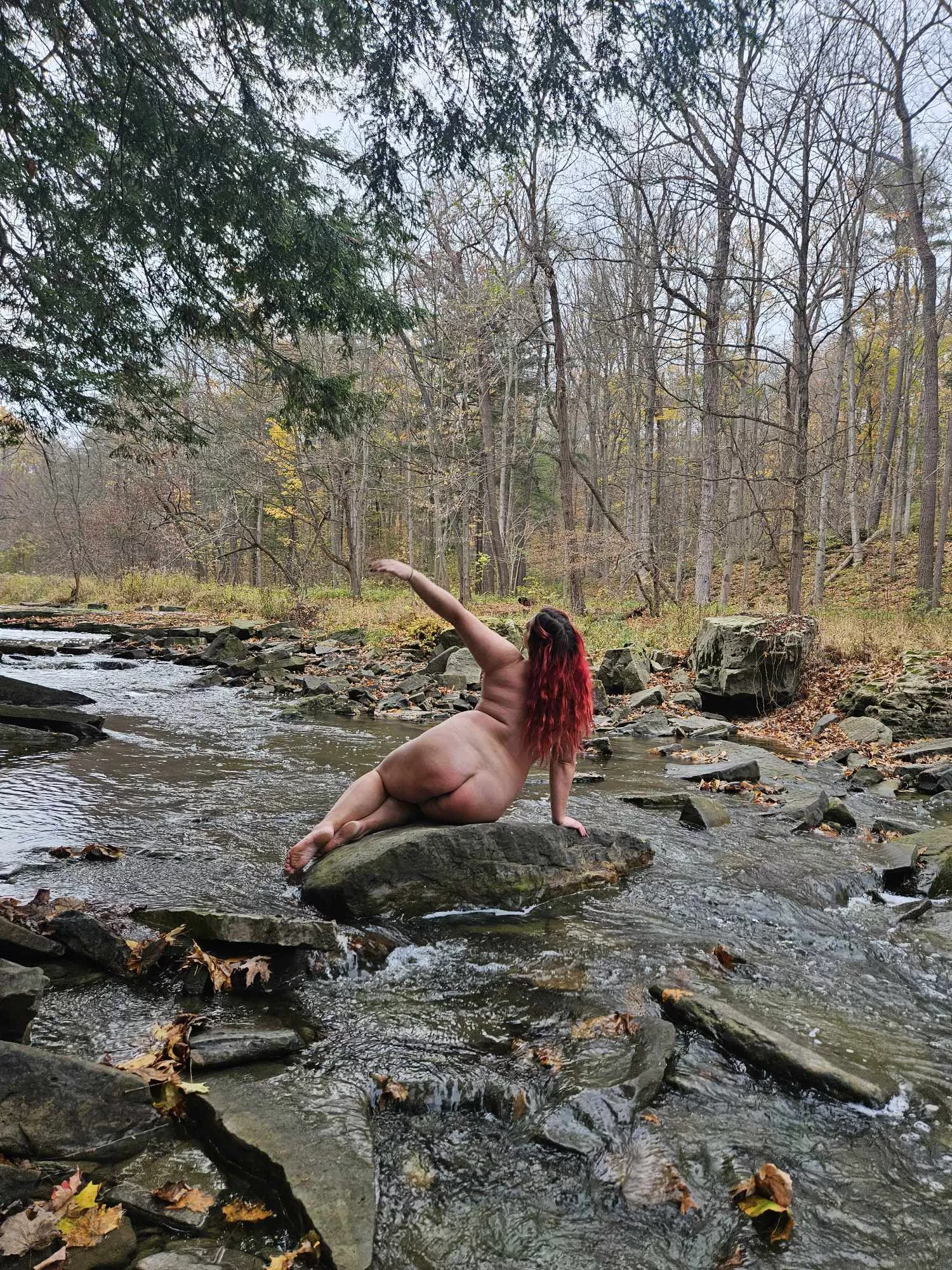Went out for a hike today with a girlfriend and we both decided to take pictures of eachother naked in nature. Sooo freeing go do posted by SugarBellz