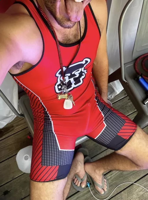 28M Pup Sport, love my Cellblock13 singlet! by sportypup