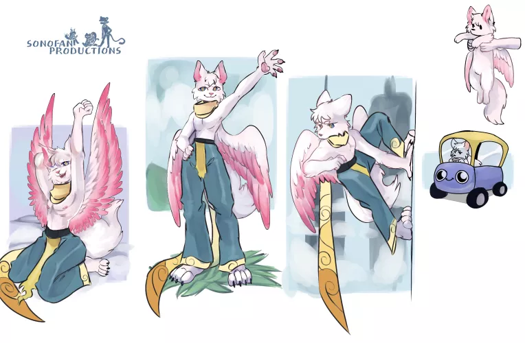 A dragon cat ref (art by me) by sonofan_oficial