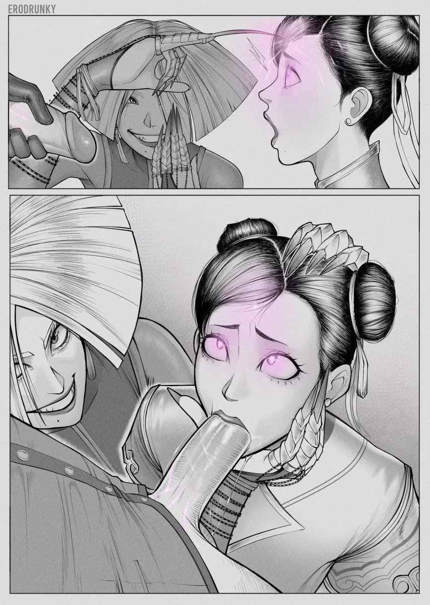 A.K.I. mind controls Chun-Li (erodrunky) [Street Fighter] posted by SexWithKeqing69_