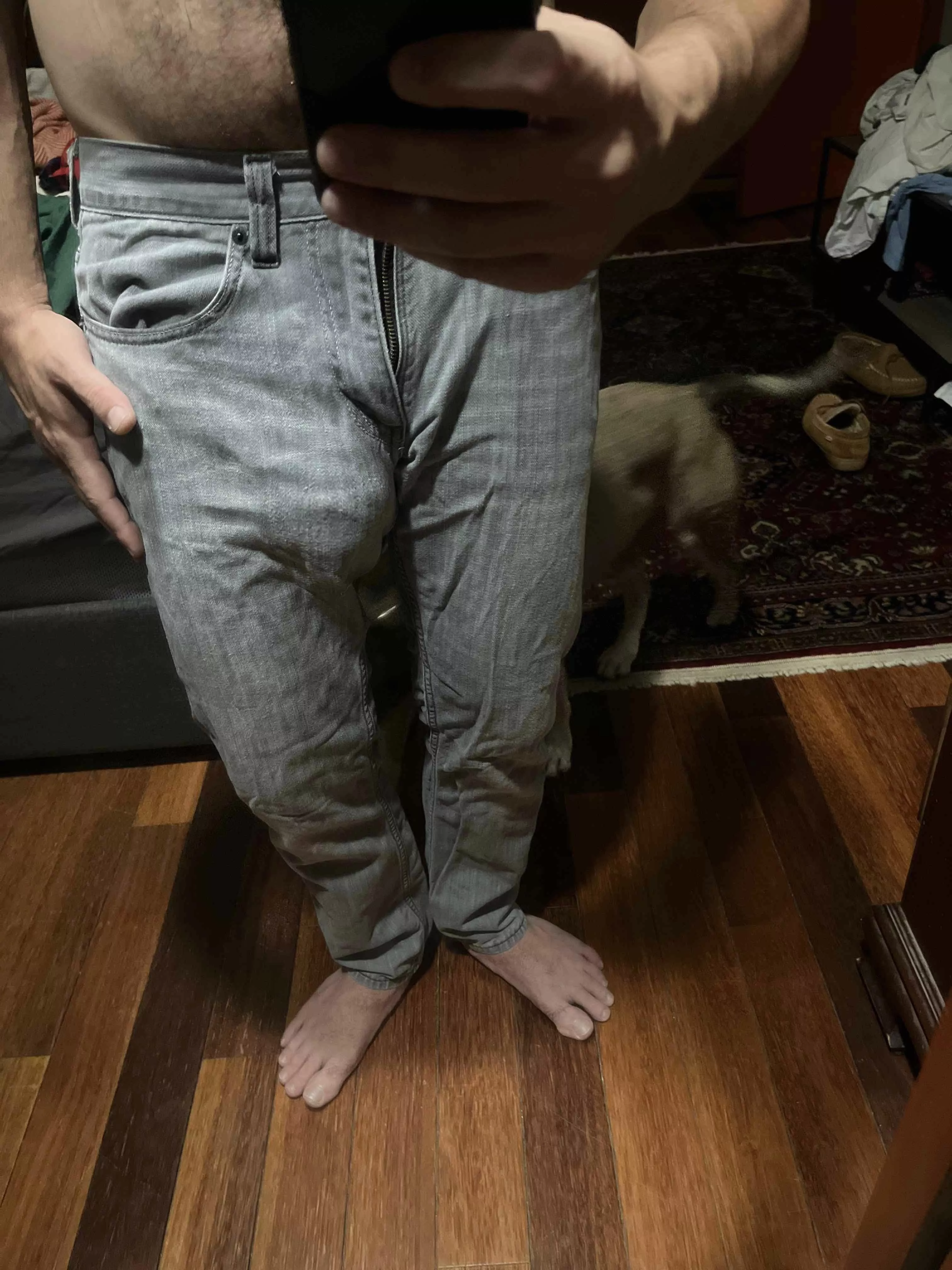 Jeans outline posted by mojoinLA