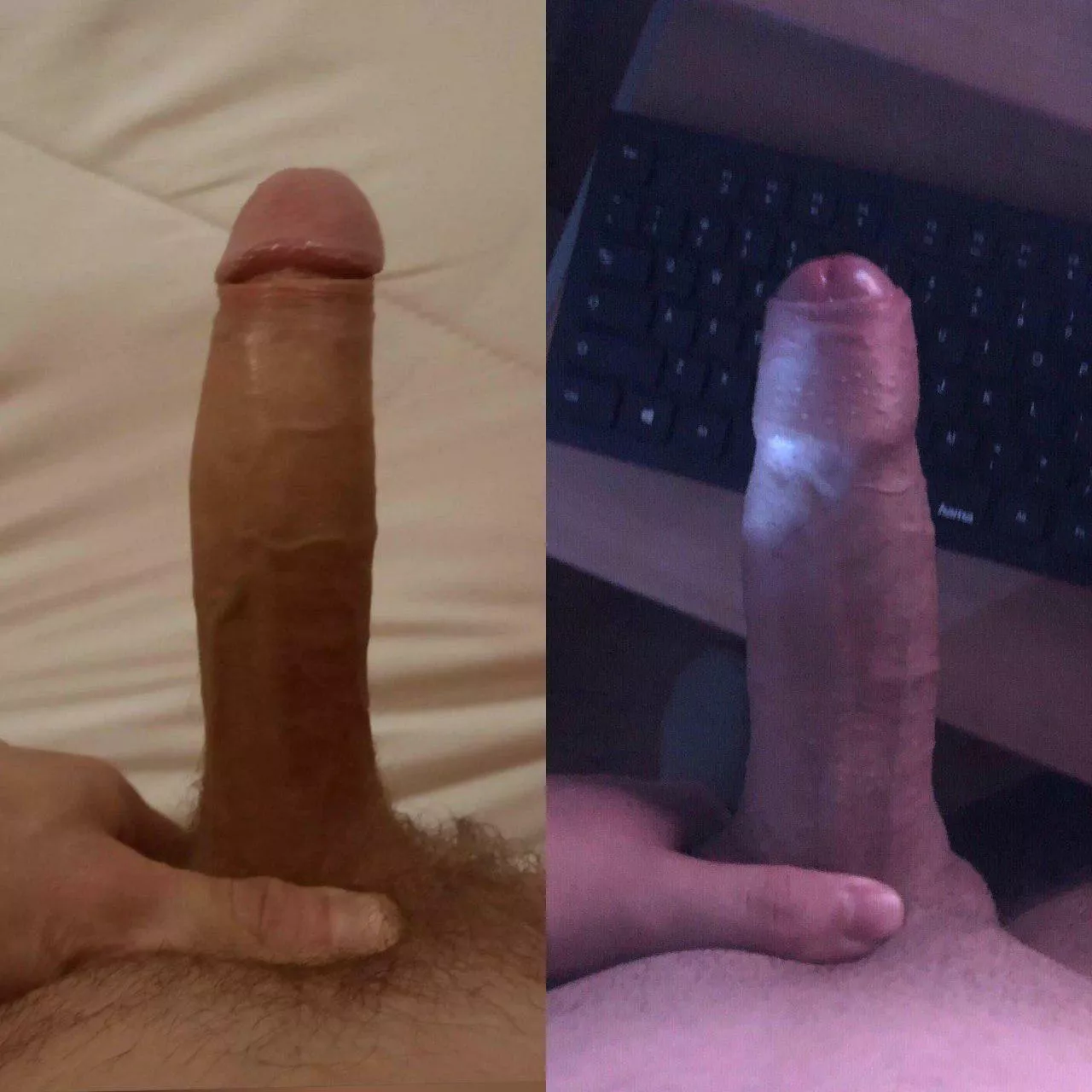 Me(left) vs. u/PilavBannedXD compared 😁 Longer vs. thicker cock, very nice posted by Low-Fox-3366