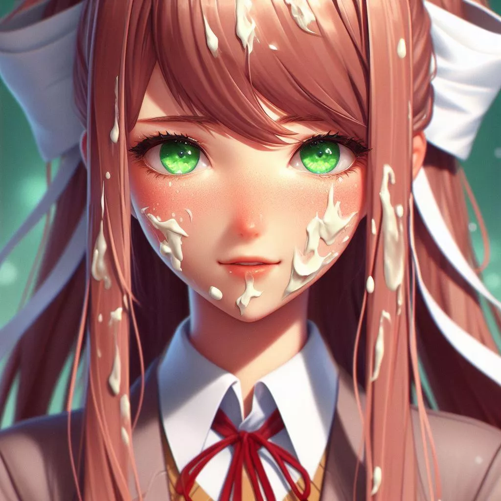 Monika getting a facial (got bing to use mayo lol) posted by EdgerunnerHD