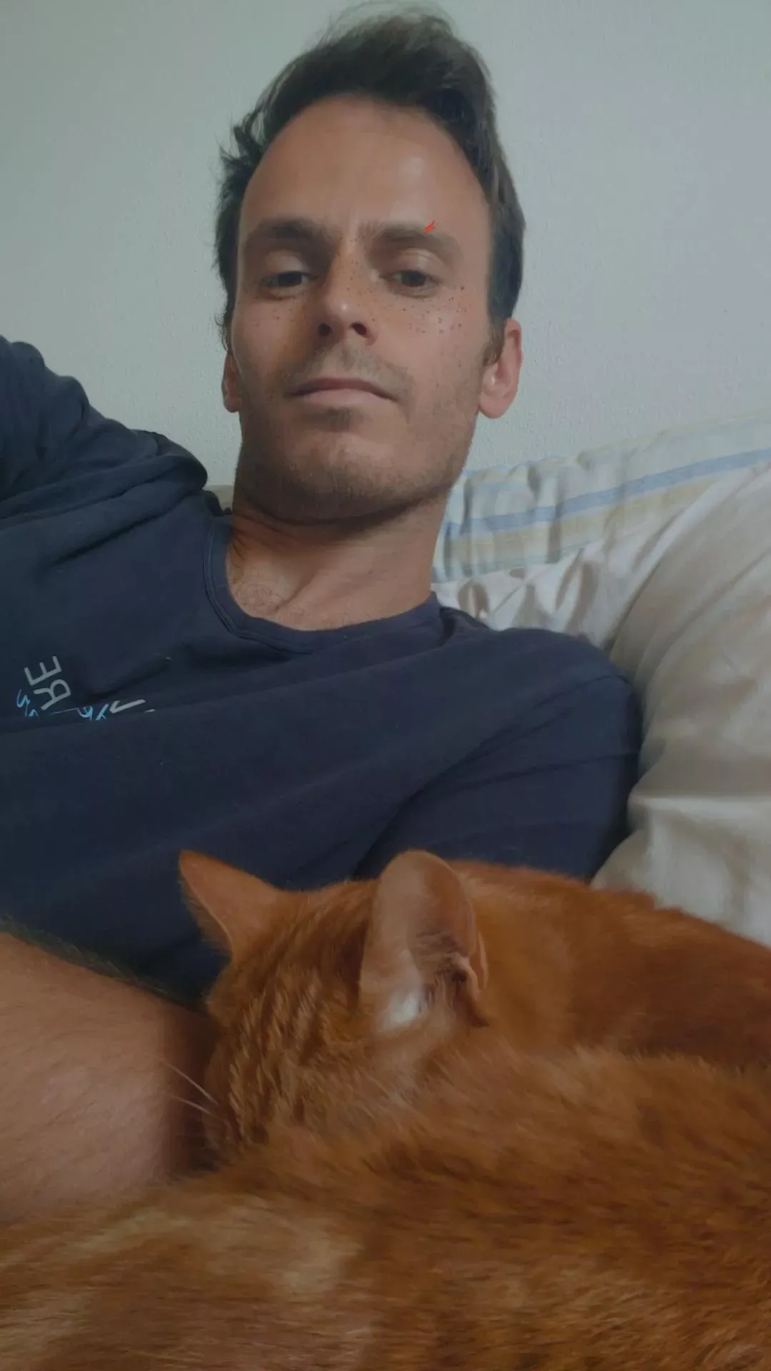 My cat and I, still wondering who's the sleepiest today😅 posted by frax_98