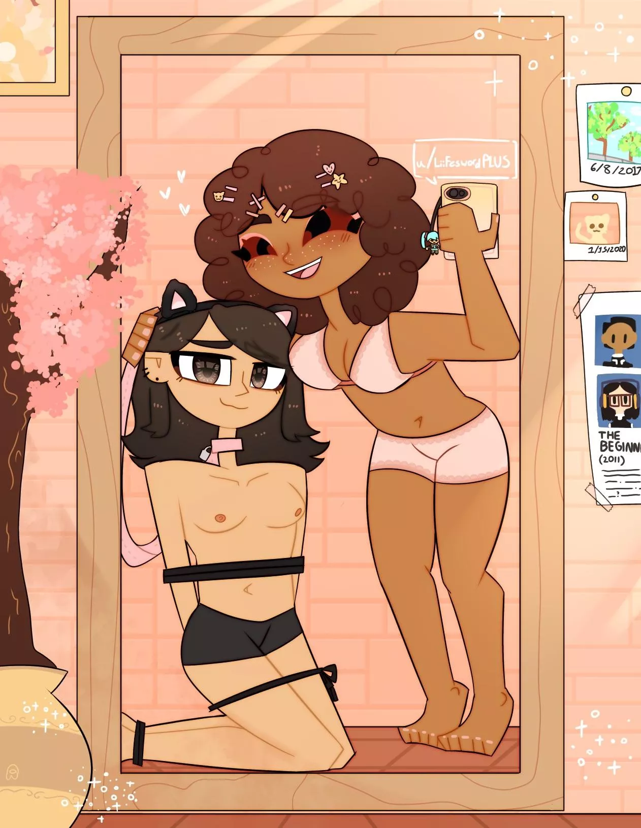 [OC] mirror selfie posted by LiifeswordPLUS