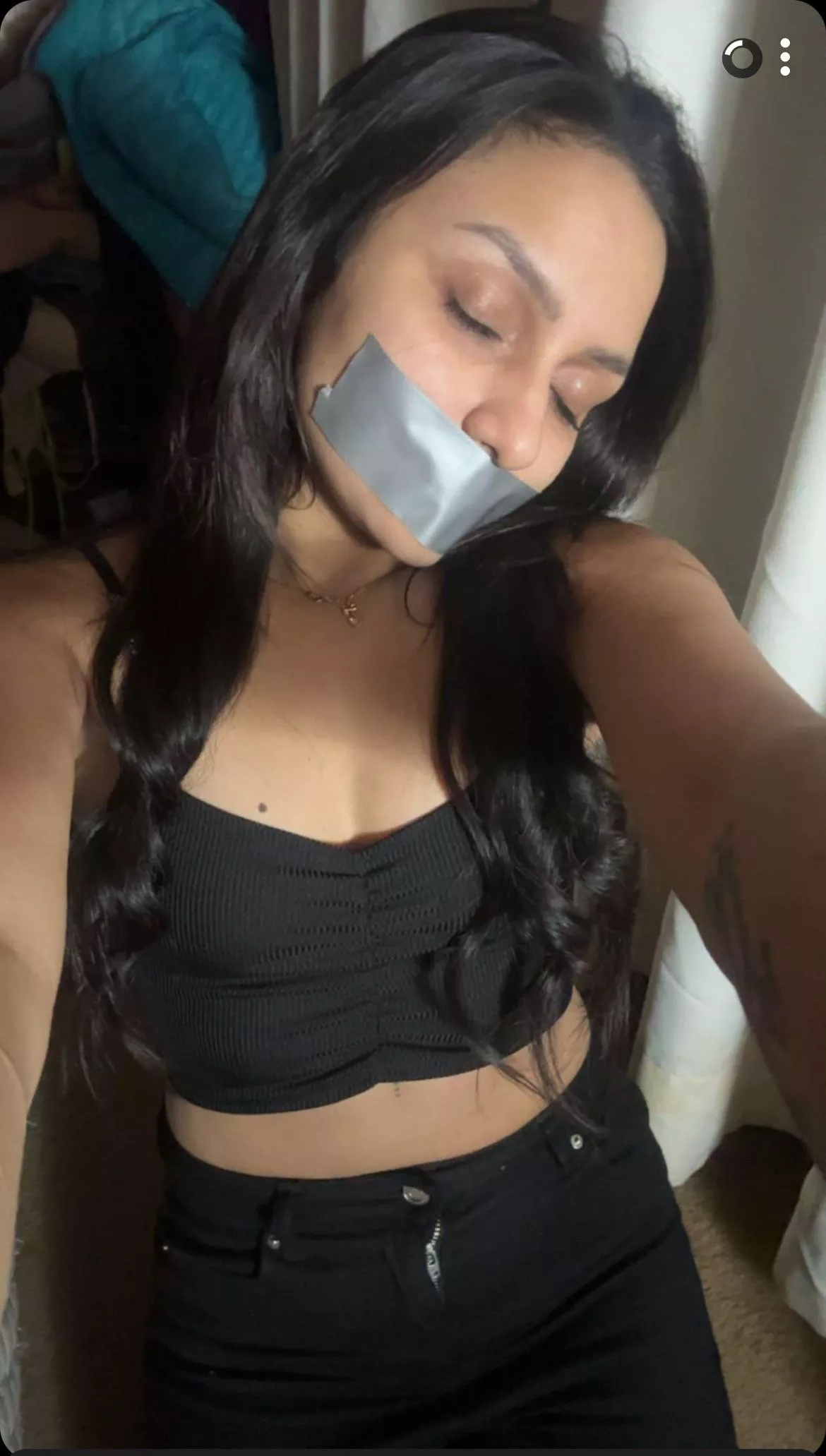 Self Tape Gagged Latina posted by Puzzleheaded-Ad-2948