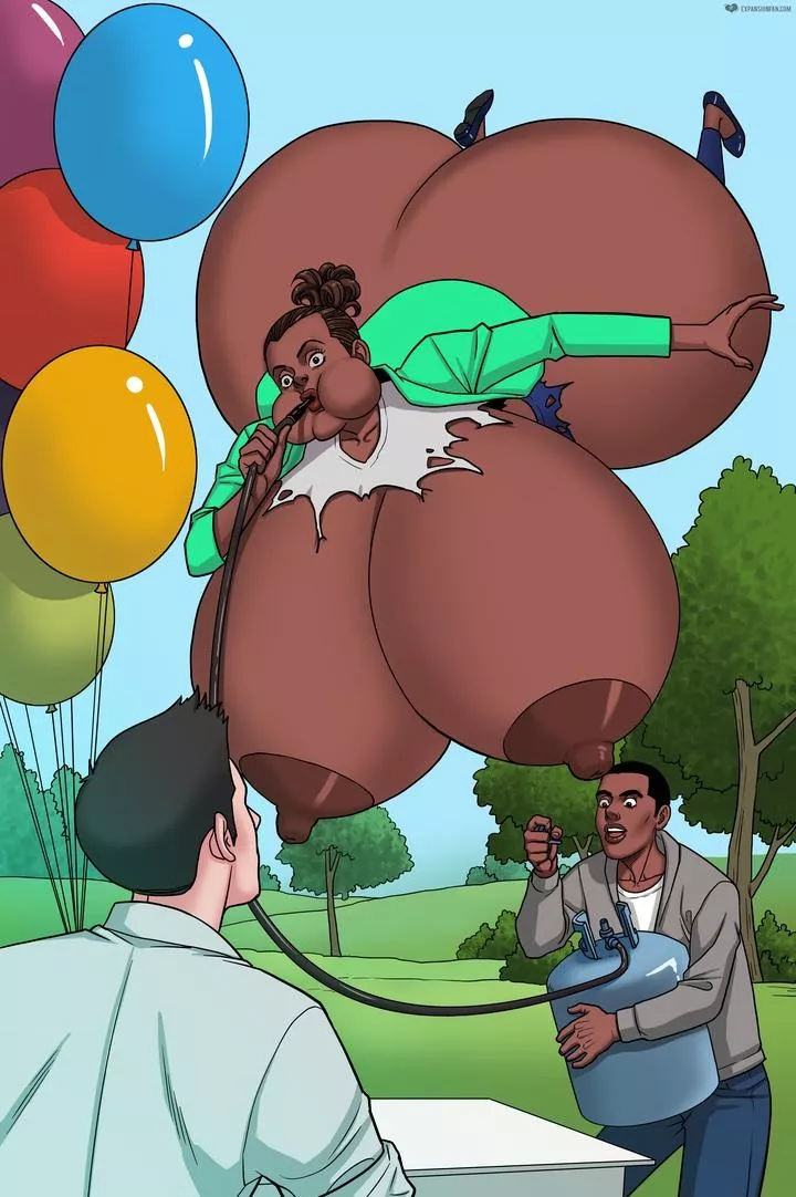 Up, Out, and Away! (BE, ass expansion, inflation, floating, clothes ripping) posted by Cezar_Nix