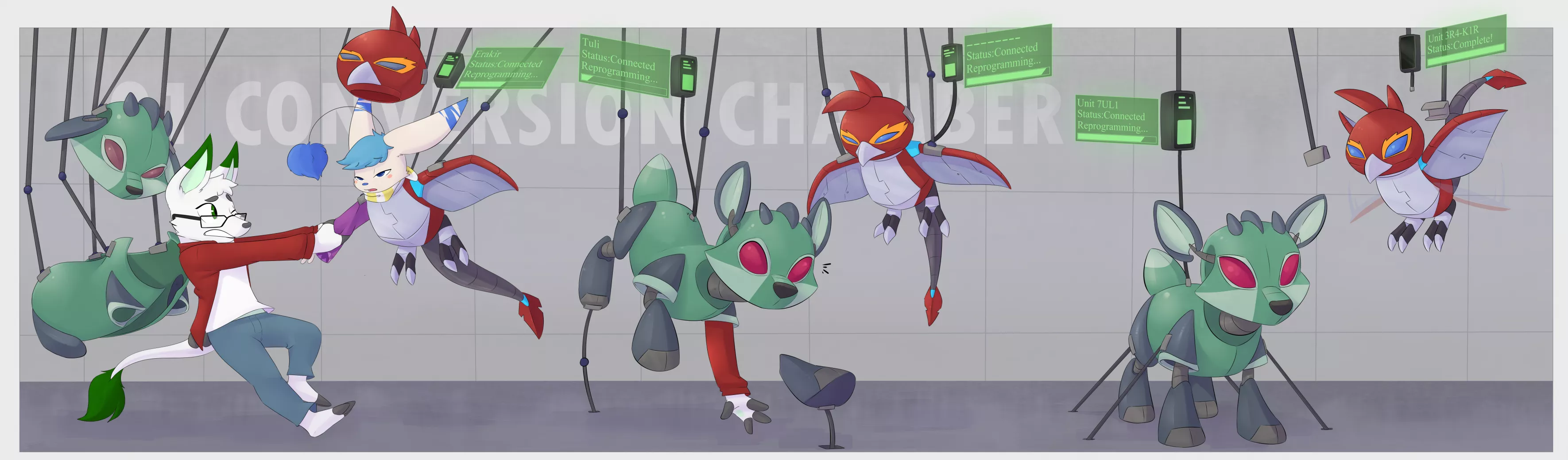 Conversion Chamber [2M ➔ Robot Neopets] Fauvfox posted by Renanyaa