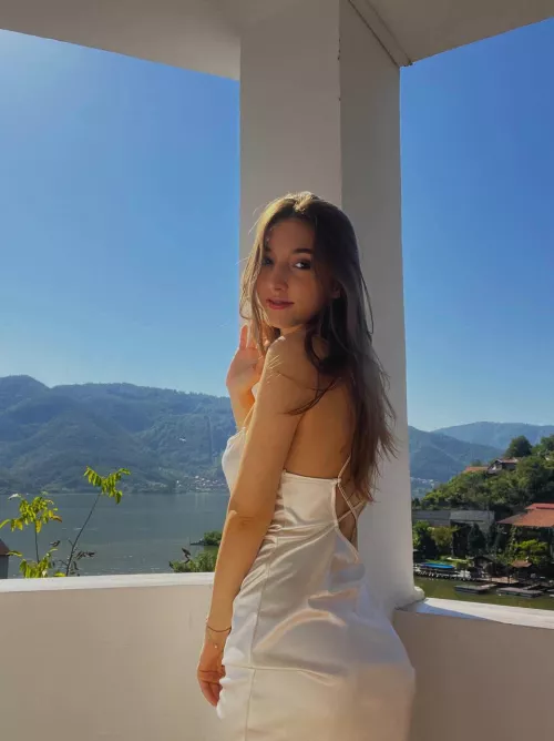 I'm obsessed with this white dress by woebegonejuror5