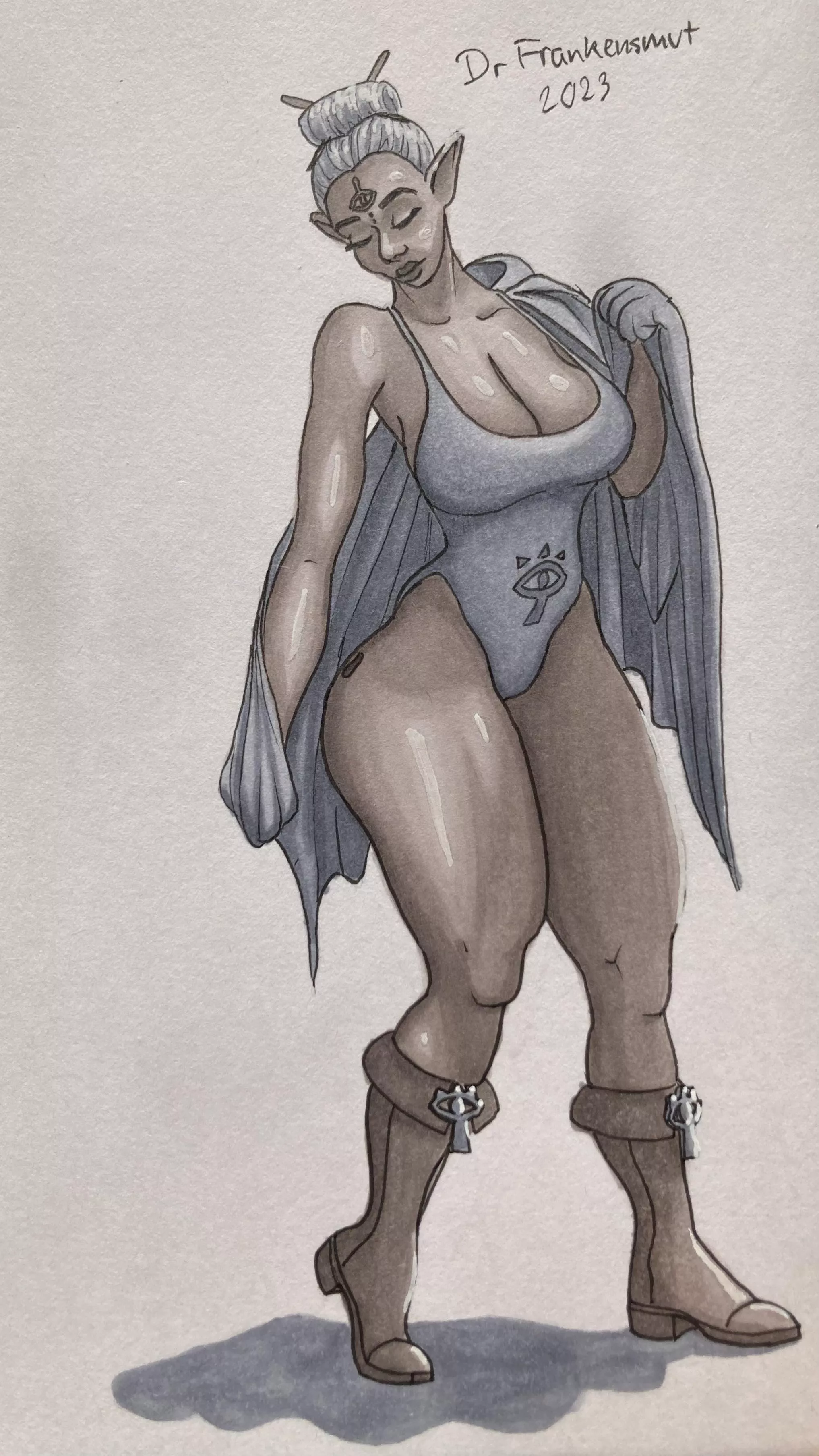 Paya getting ready for the day… (drfrankensmut) posted by DrFrankensmut