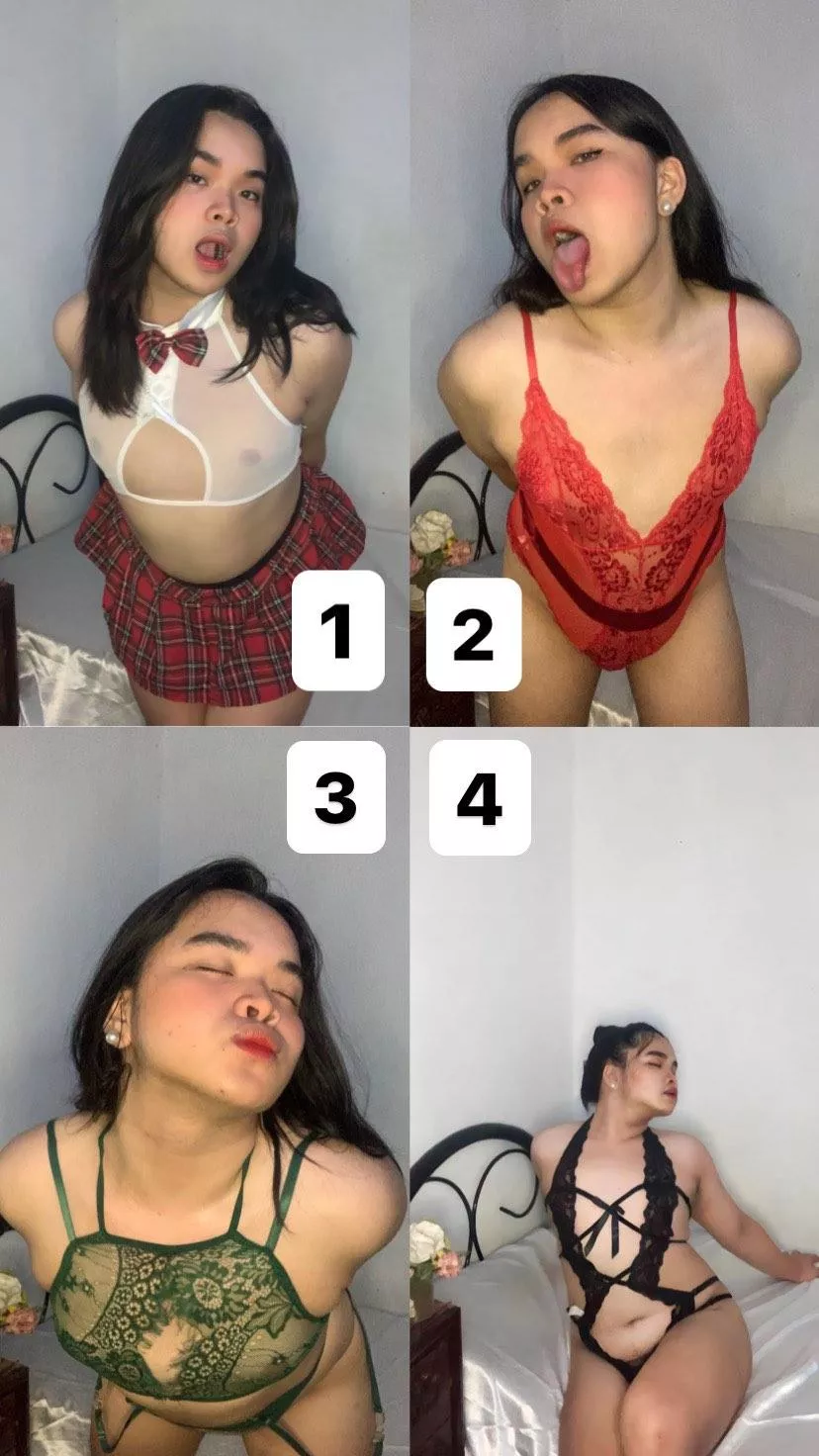 what do you want me to wear on our first meet? be honest! (1,2,3, or 4) posted by larisapressman