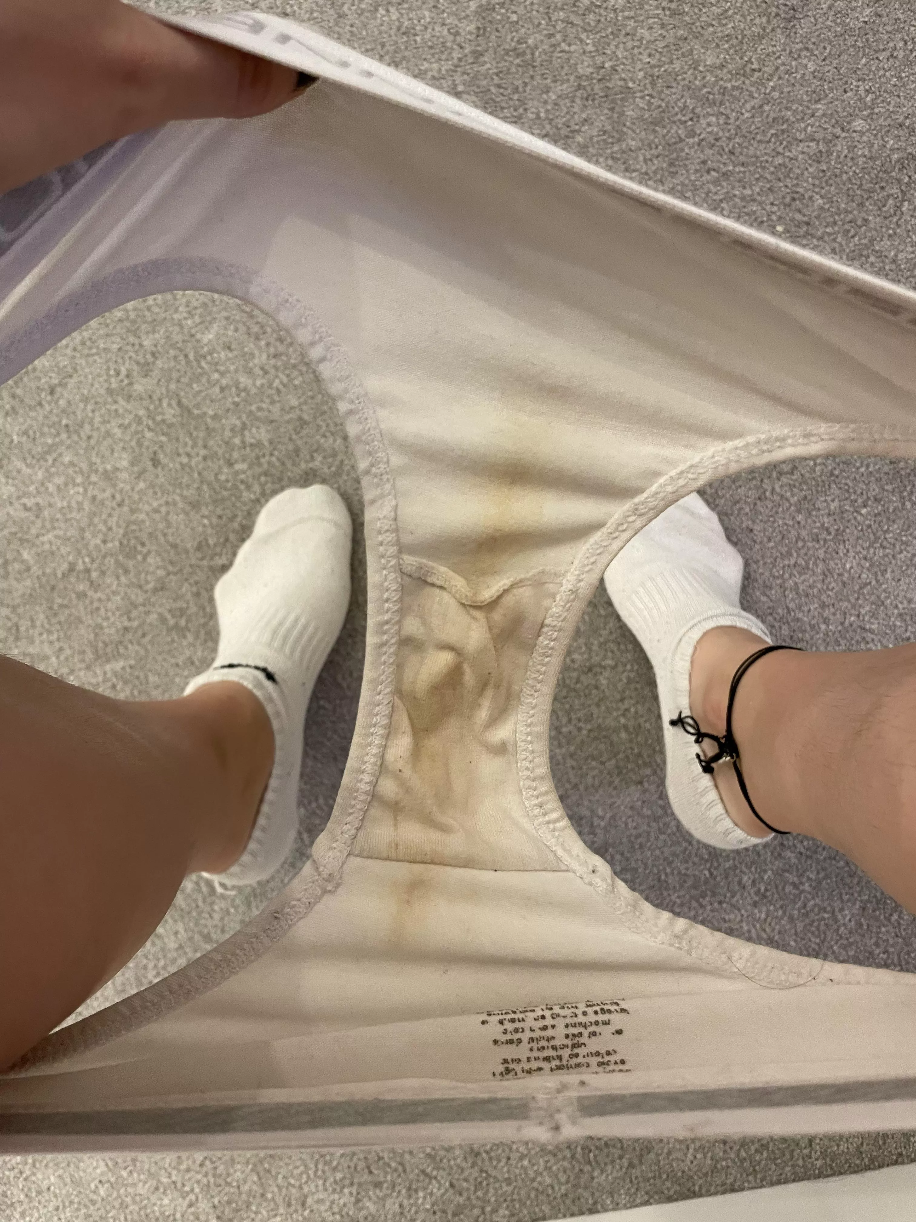 White panties show my pussy juice the best posted by JadeK1ng