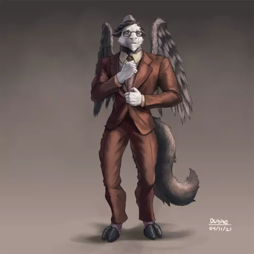 Based on his appearance and presence, what profession do you think he does? Commission artwork. by SantLukeArts