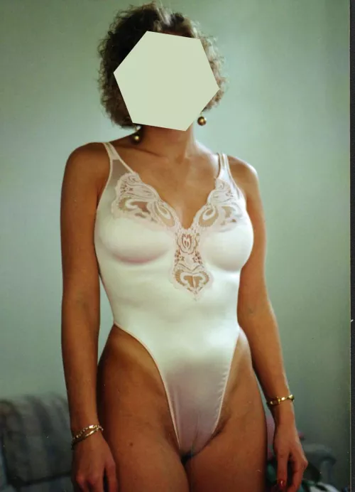 Flash back to 1990. Always buy your bodysuits a size smaller for a tight fit. by Teasing_Wife