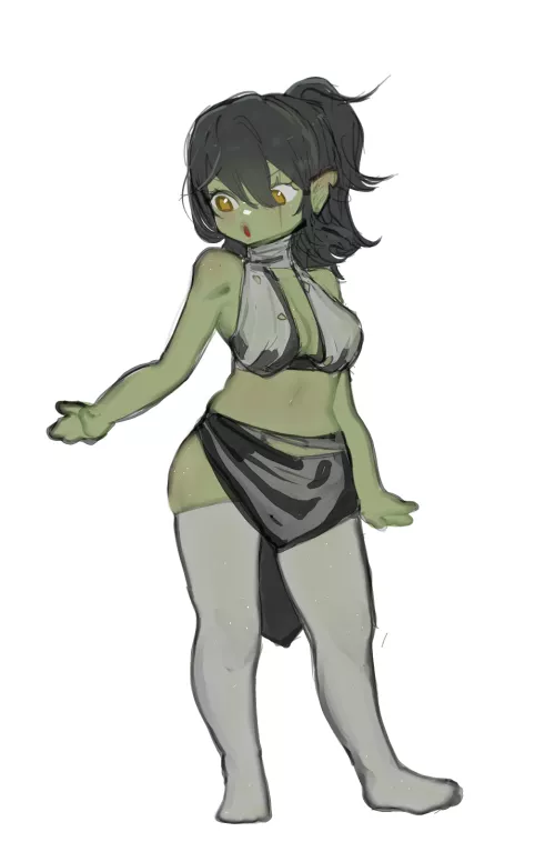 Goblin girl I see so many of em I wanted to make my own by luxanno