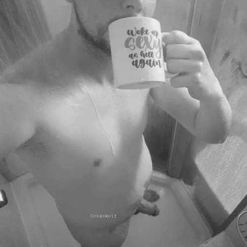 Hot shower & hot coffee, still feel like I miss something else hot... by Urb4nWolf